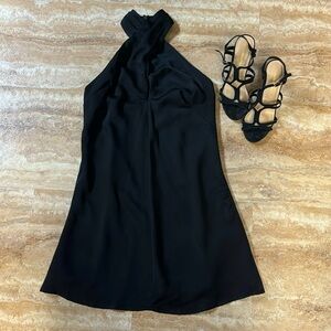 BNWOT Do+Be Criss Cross Black Mini Dress with Liner Size Small